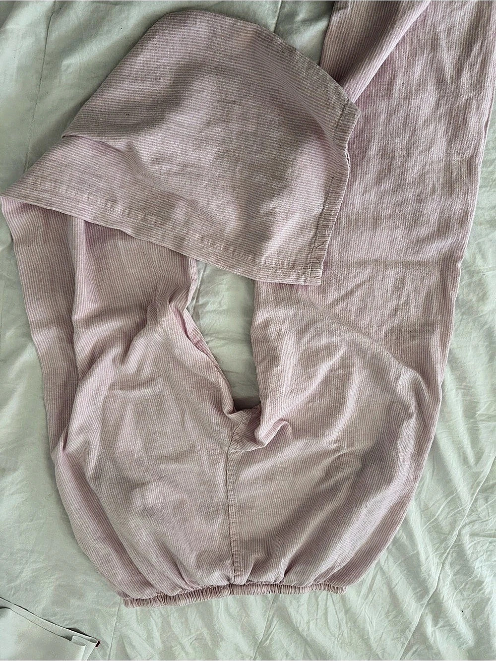 Pink Striped Pajama Brandy Melville Pant - Picture 3 of 3